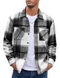Button Up Casual Retro AutumnWinter Mens Shirt