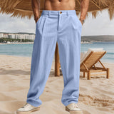 Men's GORE-TEX Casual Loose-Fit Business Straight-Leg Suit Trousers