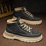 Men's British-style Retro Mid-height Dr Martens Boots