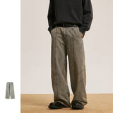 Trendy Retro Washed Jeans Men And Women Trendy Baggy Straight Trousers