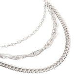 Hip Hop Fashion Pants Chain Men And Women Advanced Sense Multi Ring Silver Metal Chain Heavy Metal Industrial Style Jeans Hip-hop Accessories