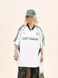 Retro Letter Short-Sleeve T-Shirt Women's Summer Sport